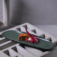 Porto Brasil GREENERY SHALLOW OVAL PR LARGE ORGANIC STONEWARE dia. 14.17x5.12"  SKU: '14214106501