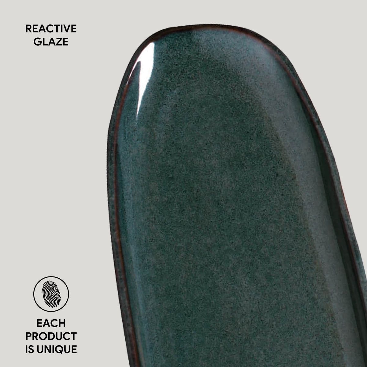 Porto Brasil OCEANO SHALLOW OVAL PR LARGE ORGANIC STONEWARE dia. 14.17x5.12"  SKU: '14214106701