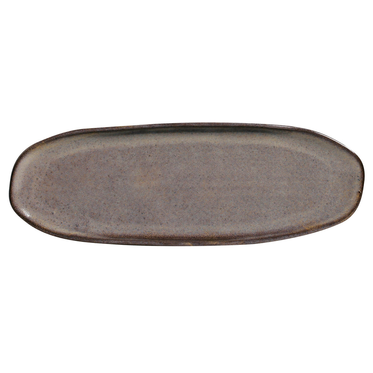 Porto Brasil TOURMALINE SHALLOW OVAL PR LARGE ORGANIC STONEWARE dia. 14.17x5.12"  SKU: '14214108901