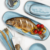 Porto Brasil BREEZE SHALLOW OVAL PR LARGE ORGANIC STONEWARE dia. 14.17x5.12"  SKU: '14214109001