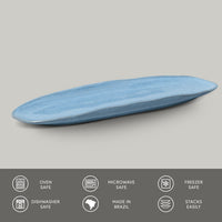 Porto Brasil BREEZE SHALLOW OVAL PR LARGE ORGANIC STONEWARE dia. 14.17x5.12"  SKU: '14214109001