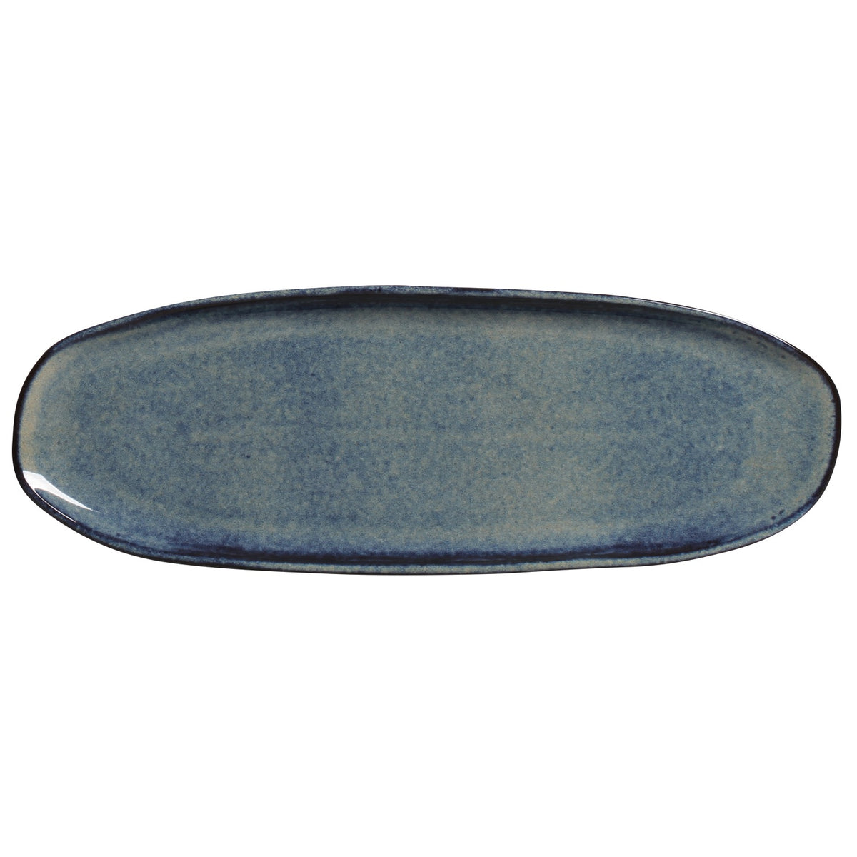 Porto Brasil DENIM SHALLOW OVAL PR LARGE ORGANIC STONEWARE dia. 14.17x5.12"  SKU: '14214113001