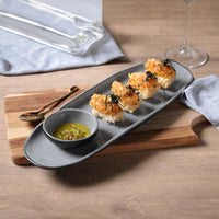 Porto Brasil DUST SHALLOW OVAL PR LARGE ORGANIC STONEWARE dia. 14.17x5.12"  SKU: '14214115801