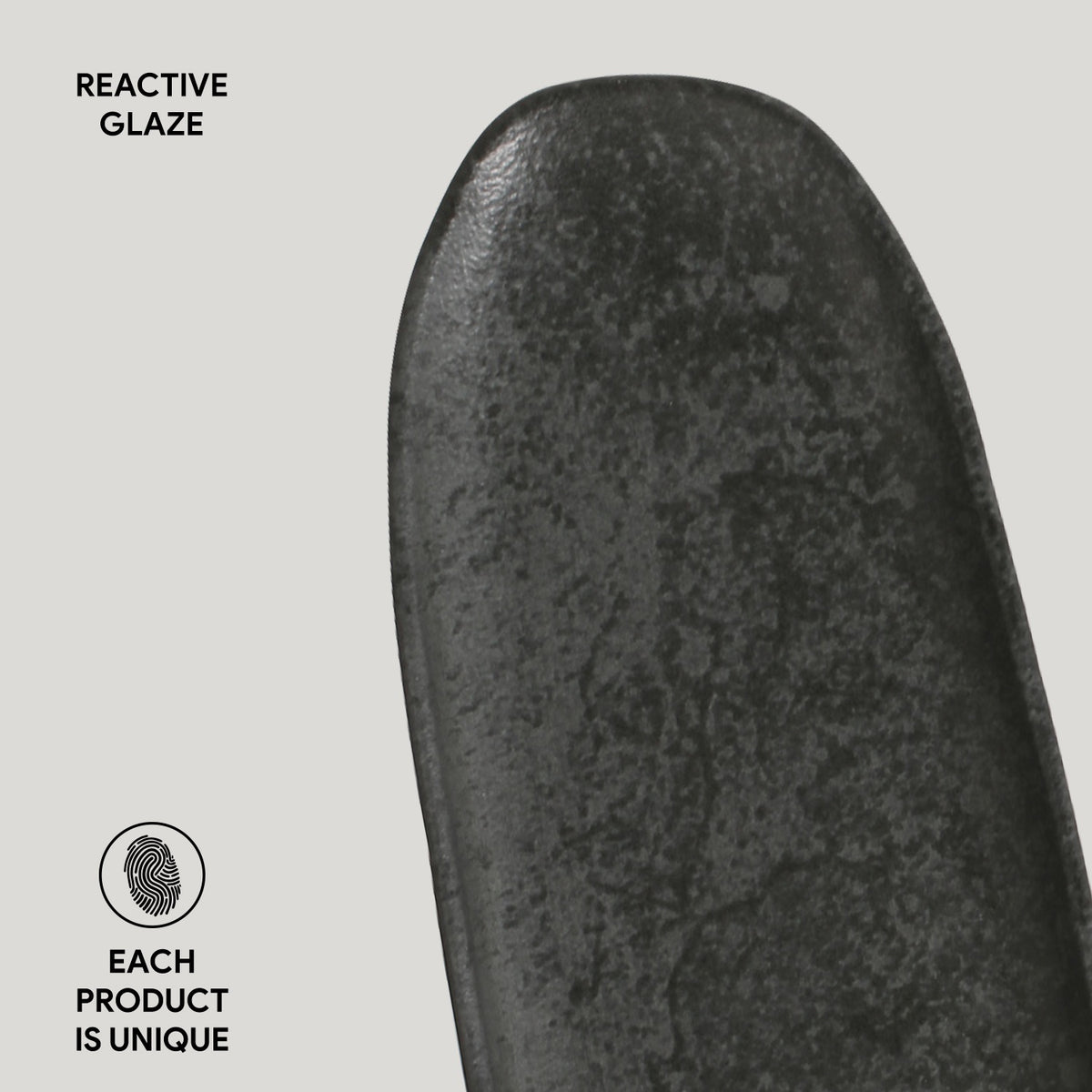 Porto Brasil CHROMIUM SHALLOW OVAL PR LARGE ORGANIC STONEWARE dia. 14.17x5.12"  SKU: '14214115901