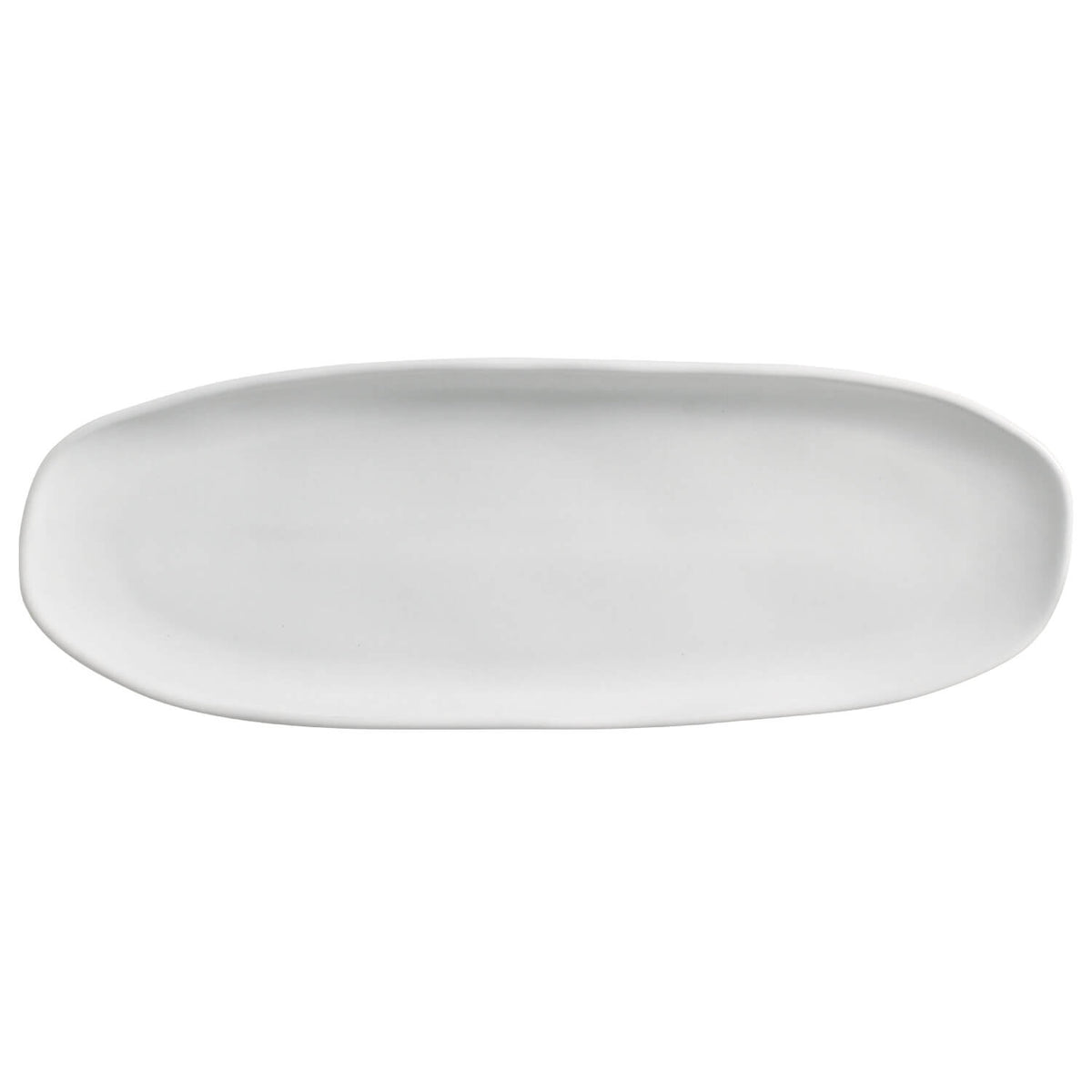 Porto Brasil NEW WHITE SHALLOW OVAL PR LARGE ORGANIC STONEWARE dia. 14.17x5.12"  SKU: '14214119801