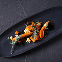 Porto Brasil MATTE BLACK SHALLOW OVAL PR LARGE ORGANIC STONEWARE dia. 14.17x5.12"  SKU: '1421473901