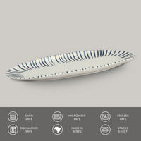 Porto Brasil ELEMENTO SHALLOW OVAL PR LARGE ORGANIC STONEWARE dia. 14.17x5.12"  SKU: '1421493101