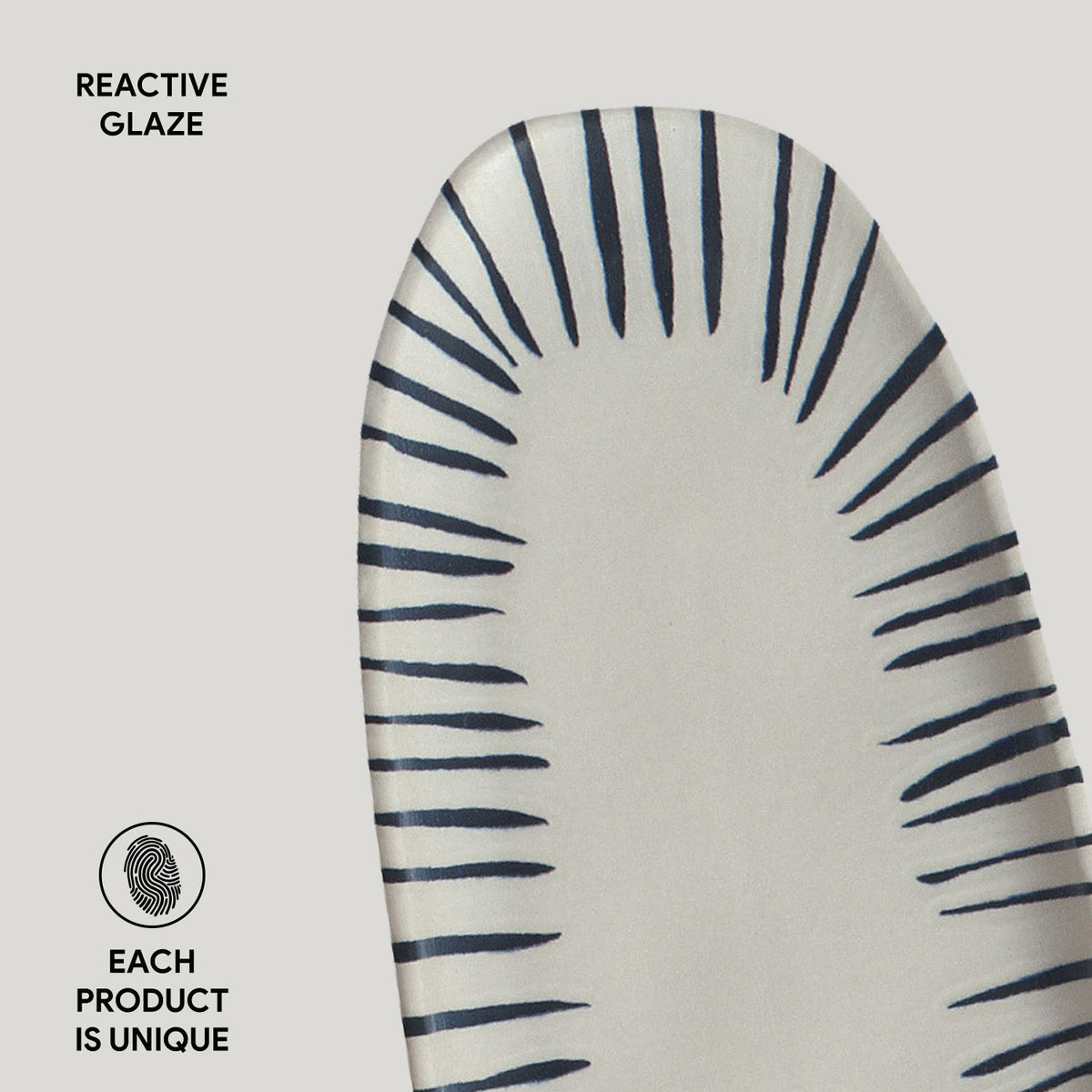 Porto Brasil ELEMENTO SHALLOW OVAL PR LARGE ORGANIC STONEWARE dia. 14.17x5.12"  SKU: '1421493101