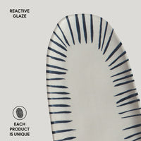 Porto Brasil ELEMENTO SHALLOW OVAL PR LARGE ORGANIC STONEWARE dia. 14.17x5.12"  SKU: '1421493101