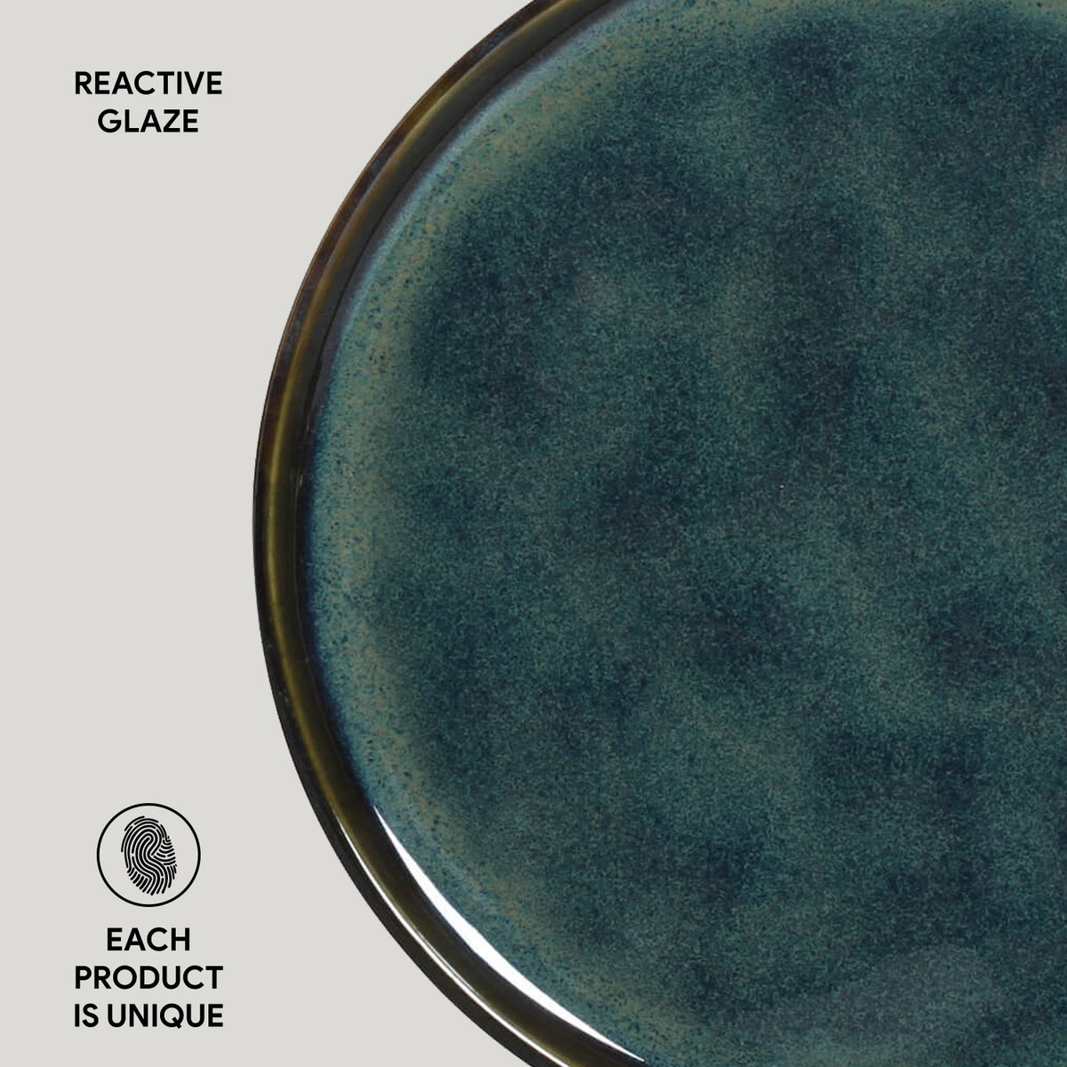 Porto Brasil OCEANO DESSERT PLATE BIO STONEWARE dia. 8.46"  SKU: '1431106701