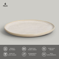 Porto Brasil LATTE DESSERT PLATE BIO STONEWARE dia. 8.46"   SKU: '1431108501