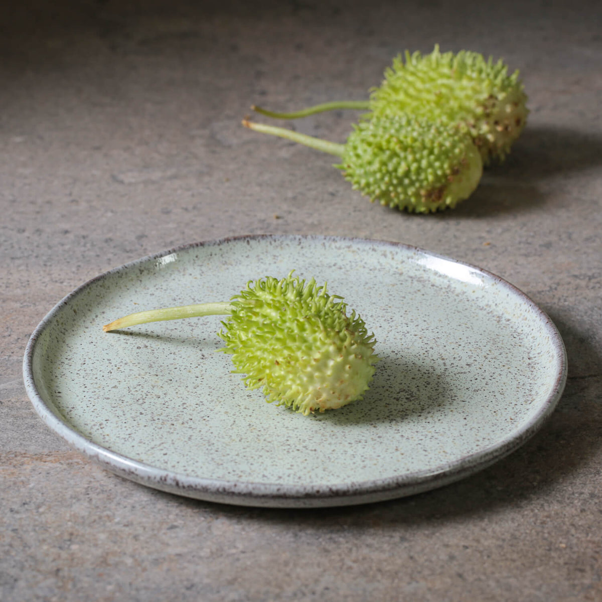 Porto Brasil PISTACHE DESSERT PLATE BIO STONEWARE dia. 8.46"  SKU: '1431108801