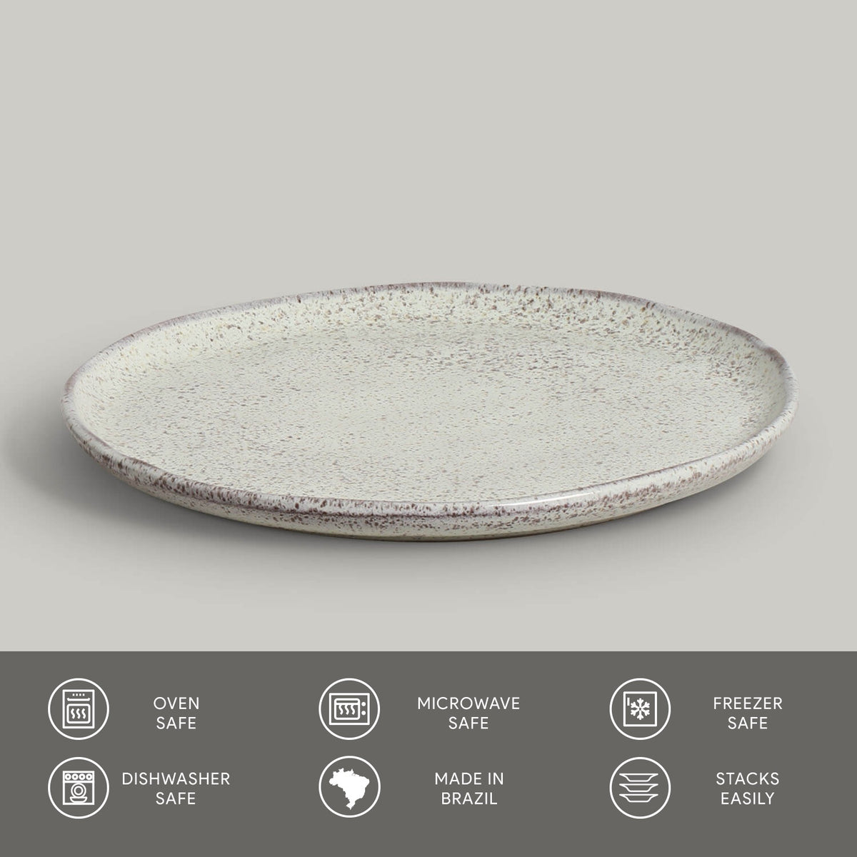 Porto Brasil PISTACHE DESSERT PLATE BIO STONEWARE dia. 8.46"  SKU: '1431108801
