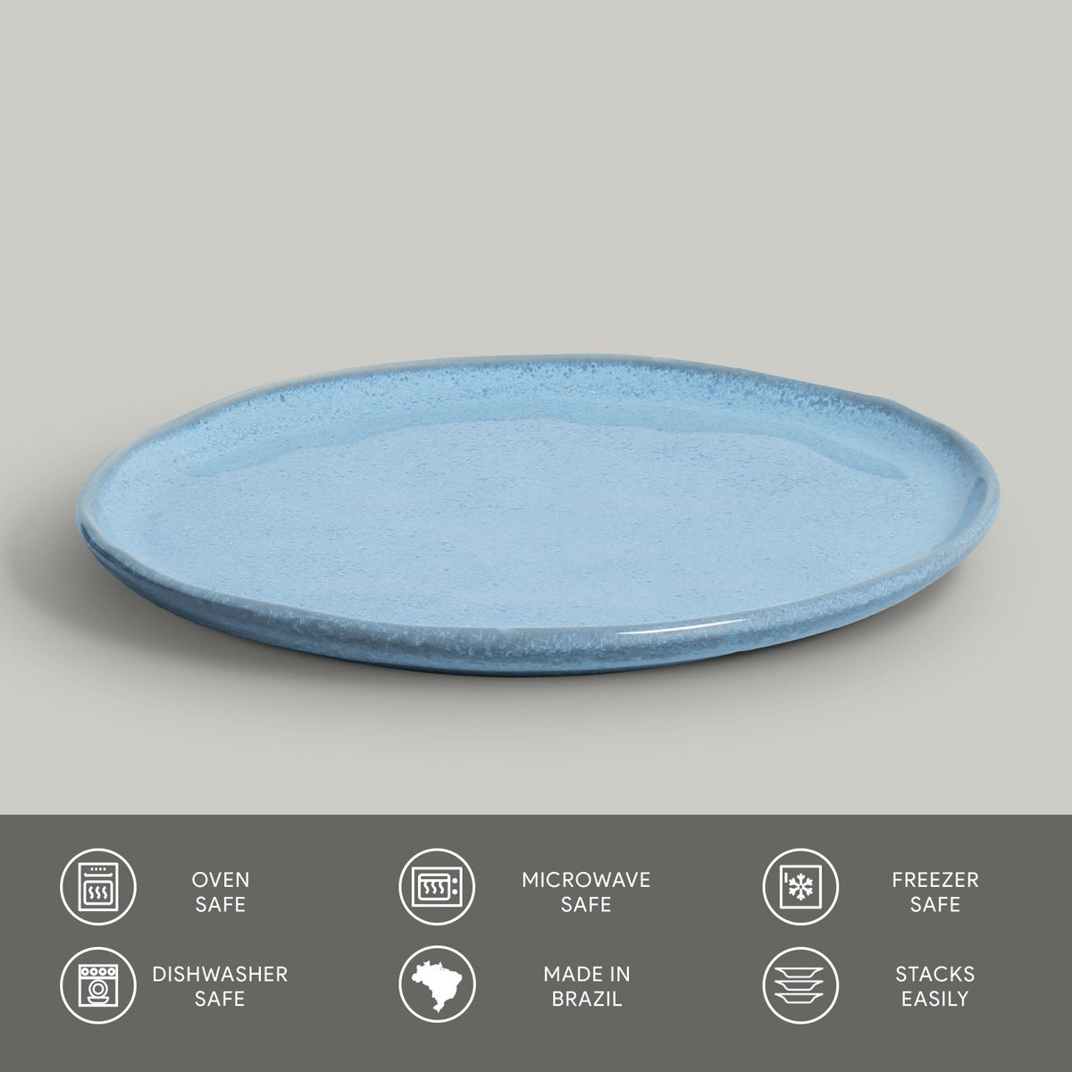 Porto Brasil BREEZE DESSERT PLATE BIO STONEWARE dia. 8.46"  SKU: '1431109001