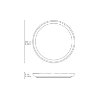 Porto Brasil METALLICA DESSERT PLATE BIO STONEWARE dia. 8.46"  SKU: '1431109301