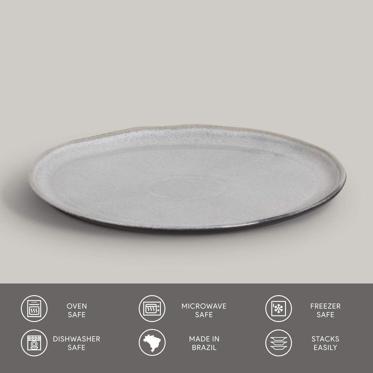 Porto Brasil DUST DESSERT PLATE BIO STONEWARE dia. 8.46"   SKU: '1431115801