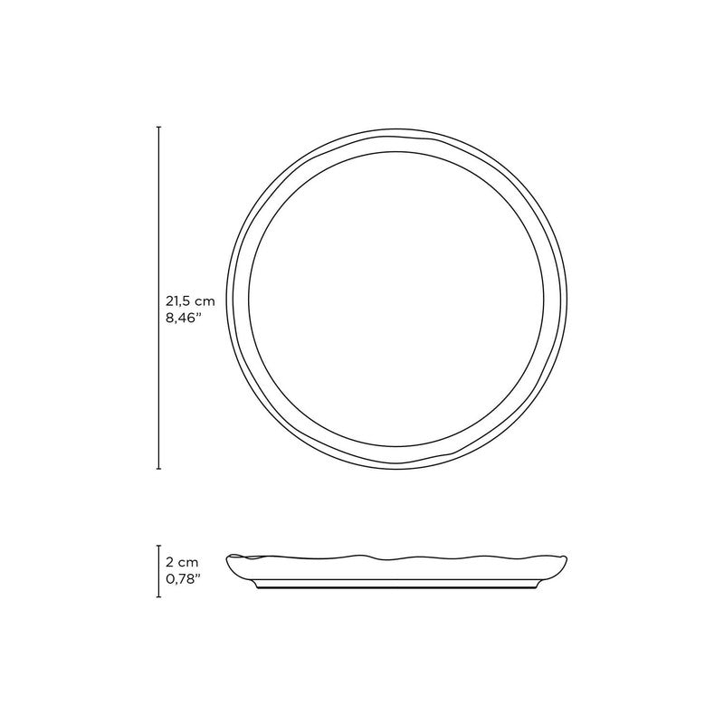 Porto Brasil DUST DESSERT PLATE BIO STONEWARE dia. 8.46"   SKU: '1431115801