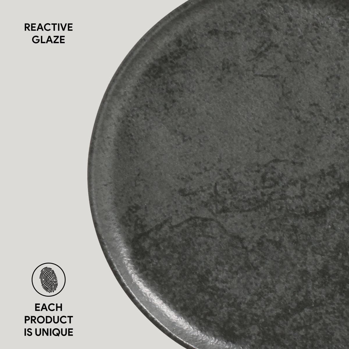 Porto Brasil CHROMIUM DESSERT PLATE BIO STONEWARE dia. 7.68"  SKU: '1431115901