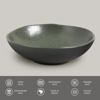 Porto Brasil GREENERY BOWL ORGANIC STONEWARE dia. 6.9x2.2"  SKU: '14314106501