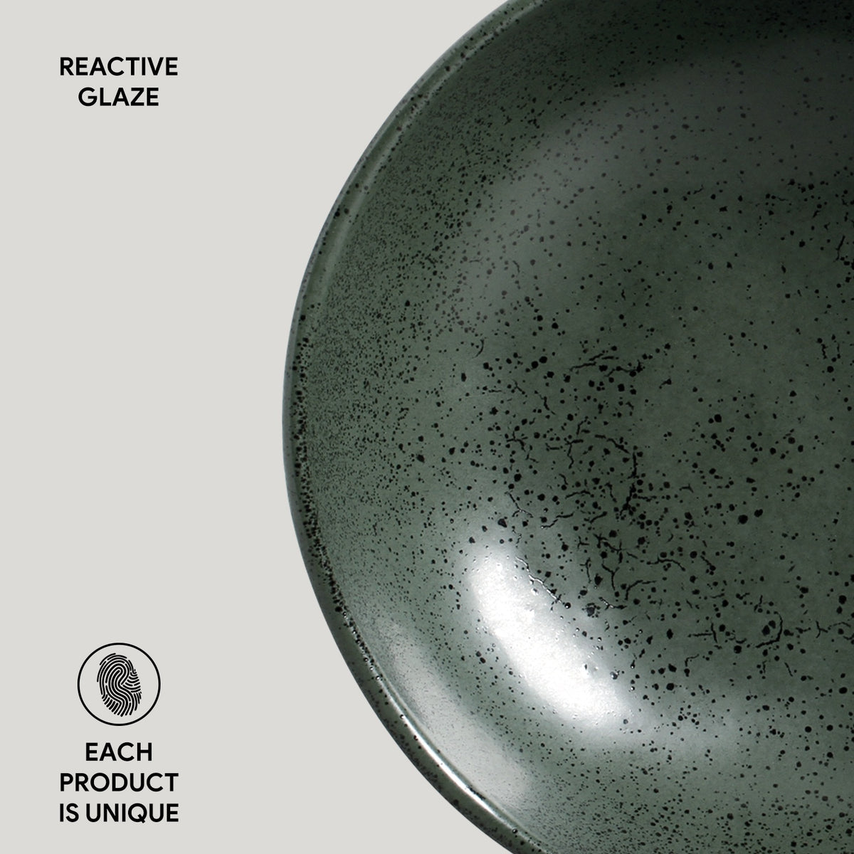 Porto Brasil GREENERY BOWL ORGANIC STONEWARE dia. 6.9x2.2"  SKU: '14314106501