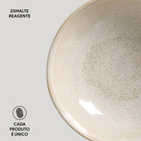 Porto Brasil LATTE BOWL ORGANIC STONEWARE dia. 6.9x2.2"  SKU: '14314108501