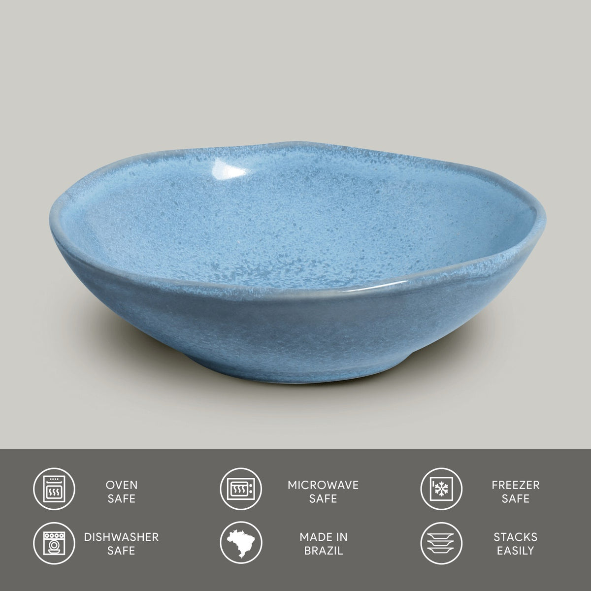 Porto Brasil BREEZE BOWL ORGANIC STONEWARE dia. 6.9x2.2"  SKU: '14314109001
