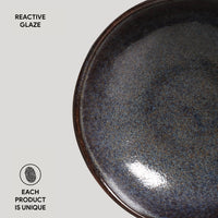 Porto Brasil TITANIUM BOWL ORGANIC STONEWARE dia. 6.9x2.2"  SKU: '14314109401