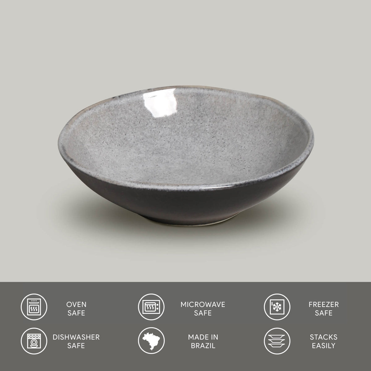 Porto Brasil DUST BOWL ORGANIC STONEWARE dia. 6.9x2.2"  SKU: '14314115801