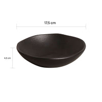 Porto Brasil MATTE BLACK BOWL ORGANIC STONEWARE dia. 6.9x2.2"  SKU: '1431473901
