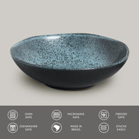 Porto Brasil NIGHT SKY BOWL ORGANIC STONEWARE dia. 6.9x2.2"  SKU: '1431477201