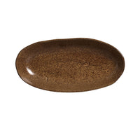 Porto Brasil DIJON DEEP OVAL PR LARGE ORGANIC STONEWARE dia. 12.6x6.3"  SKU: '14414105801