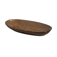 Porto Brasil DIJON DEEP OVAL PR LARGE ORGANIC STONEWARE dia. 12.6x6.3"  SKU: '14414105801
