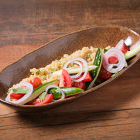 Porto Brasil DIJON DEEP OVAL PR LARGE ORGANIC STONEWARE dia. 12.6x6.3"  SKU: '14414105801