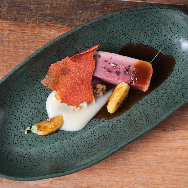 Porto Brasil GREENERY DEEP OVAL PR LARGE ORGANIC STONEWARE dia. 12.6x6.3"  SKU: '14414106501