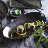 Porto Brasil METALLICA DEEP OVAL PR LARGE ORGANIC STONEWARE dia. 12.6x6.3"  SKU: '14414109301