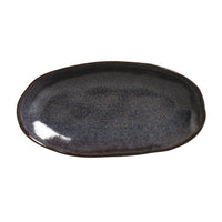 Porto Brasil TITANIUM DEEP OVAL PR LARGE ORGANIC STONEWARE dia. 12.6x6.3"  SKU: '14414109401