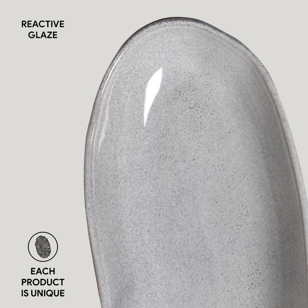 Porto Brasil DUST DEEP OVAL PR LARGE ORGANIC STONEWARE dia. 12.6x6.3"  SKU: '14414115801