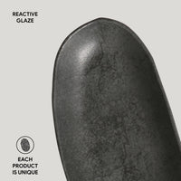 Porto Brasil CHROMIUM DEEP OVAL PR LARGE ORGANIC STONEWARE dia. 12.6x6.3"  SKU: '14414115901