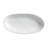 Porto Brasil NEW WHITE DEEP OVAL PR LARGE ORGANIC STONEWARE dia. 12.6x6.3"  SKU: '14414119801