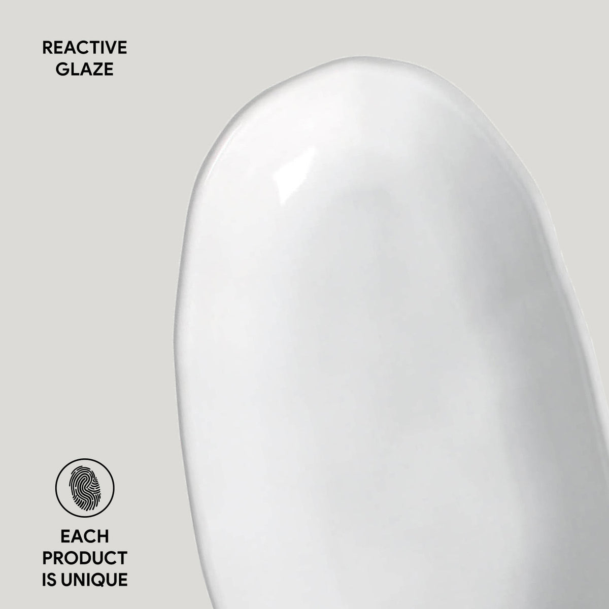 Porto Brasil NEW WHITE DEEP OVAL PR LARGE ORGANIC STONEWARE dia. 12.6x6.3"  SKU: '14414119801