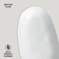 Porto Brasil NEW WHITE DEEP OVAL PR LARGE ORGANIC STONEWARE dia. 12.6x6.3"  SKU: '14414119801