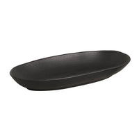 Porto Brasil MATTE BLACK DEEP OVAL PR LARGE ORGANIC STONEWARE dia. 12.6x6.3"  SKU: '1441473901