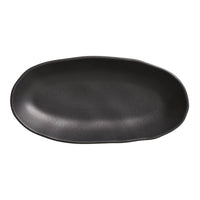 Porto Brasil MATTE BLACK DEEP OVAL PR LARGE ORGANIC STONEWARE dia. 12.6x6.3"  SKU: '1441473901