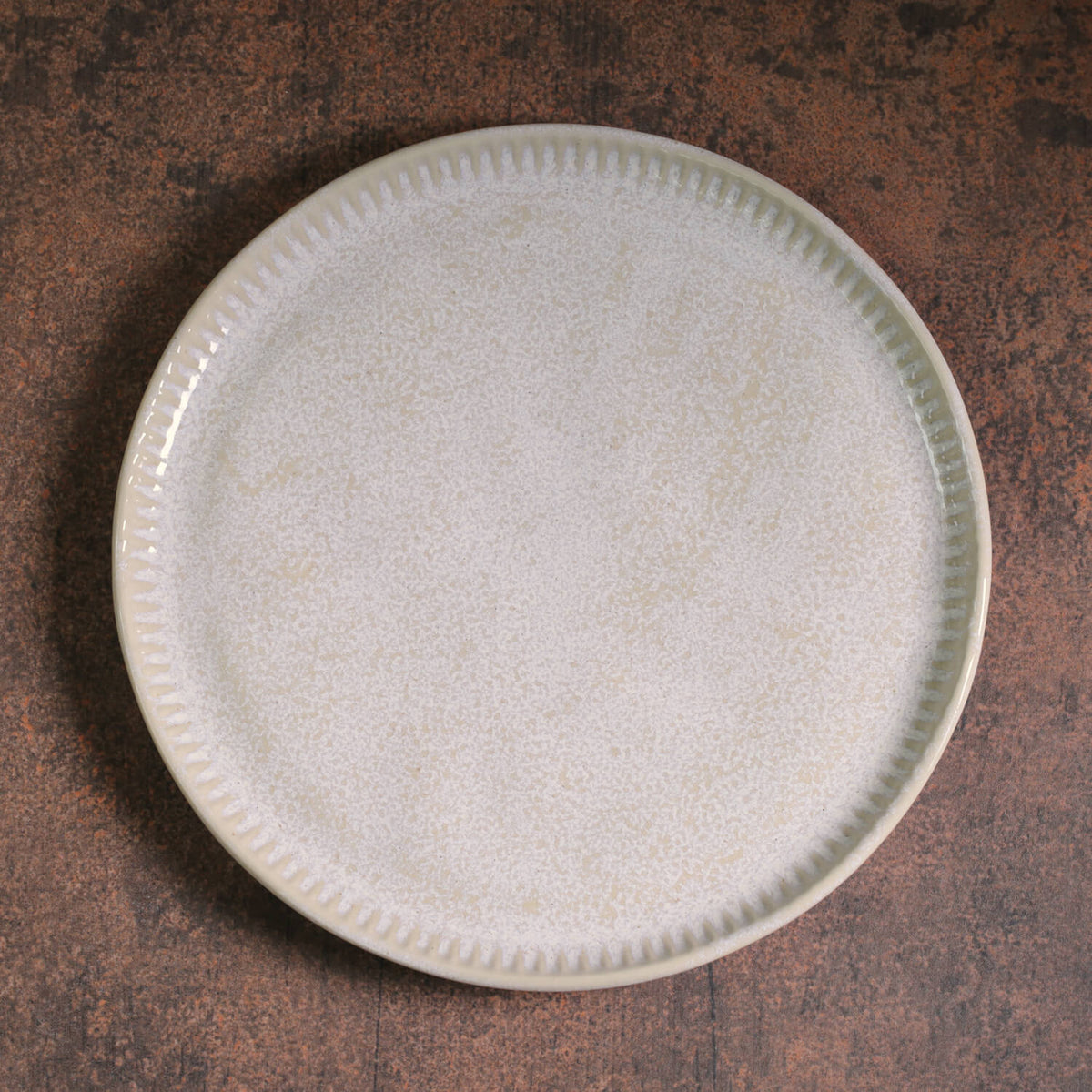 Porto Brasil LATTE LINHAS DESSERT PLATE STONEWARE dia. 8.46"  SKU: '1461108501