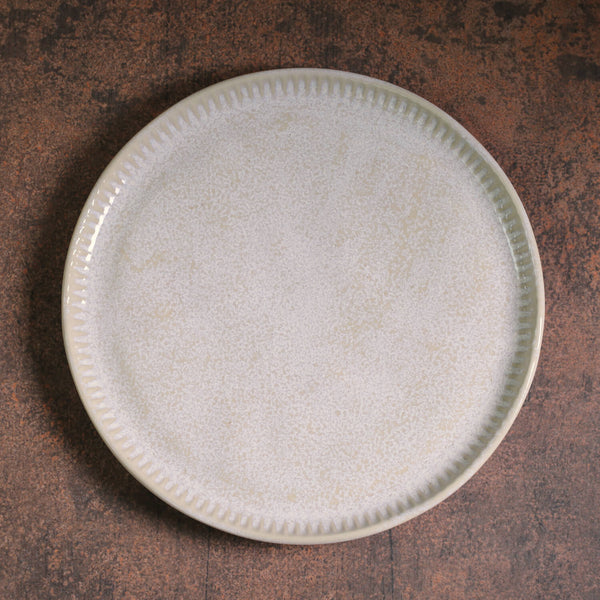 Porto Brasil LATTE LINHAS DESSERT PLATE STONEWARE dia. 8.46"  SKU: '1461108501