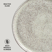 Porto Brasil PISTACHE LINHAS DESSERT PLATE STONEWARE dia. 8.46"  SKU: '1461108801