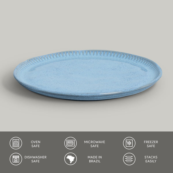 Porto Brasil BREEZE LINHAS DESSERT PLATE STONEWARE dia. 8.46"  SKU: '1461109001