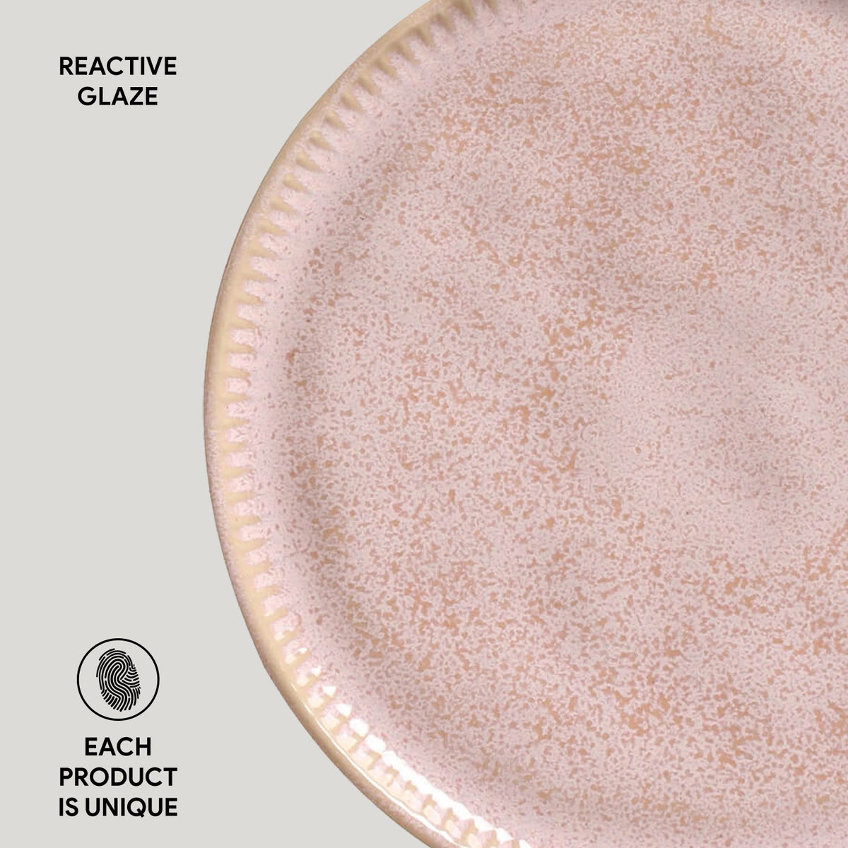 Porto Brasil LITCHI LINHAS DESSERT PLATE STONEWARE dia. 8.46"  SKU: '1461109201