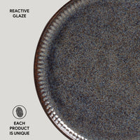 Porto Brasil TITANIUM LINHAS DESSERT PLATE STONEWARE dia. 8.46"   SKU: '1461109401