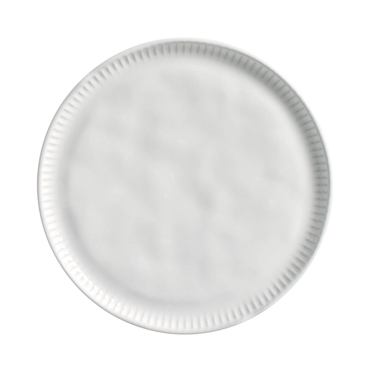 Porto Brasil NEW WHITE LINHAS DESSERT PLATE STONEWARE dia. 8.46"   SKU: '1461119801